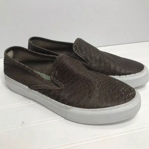 CLOUD PYTHON dark brown leather Sperry top sider